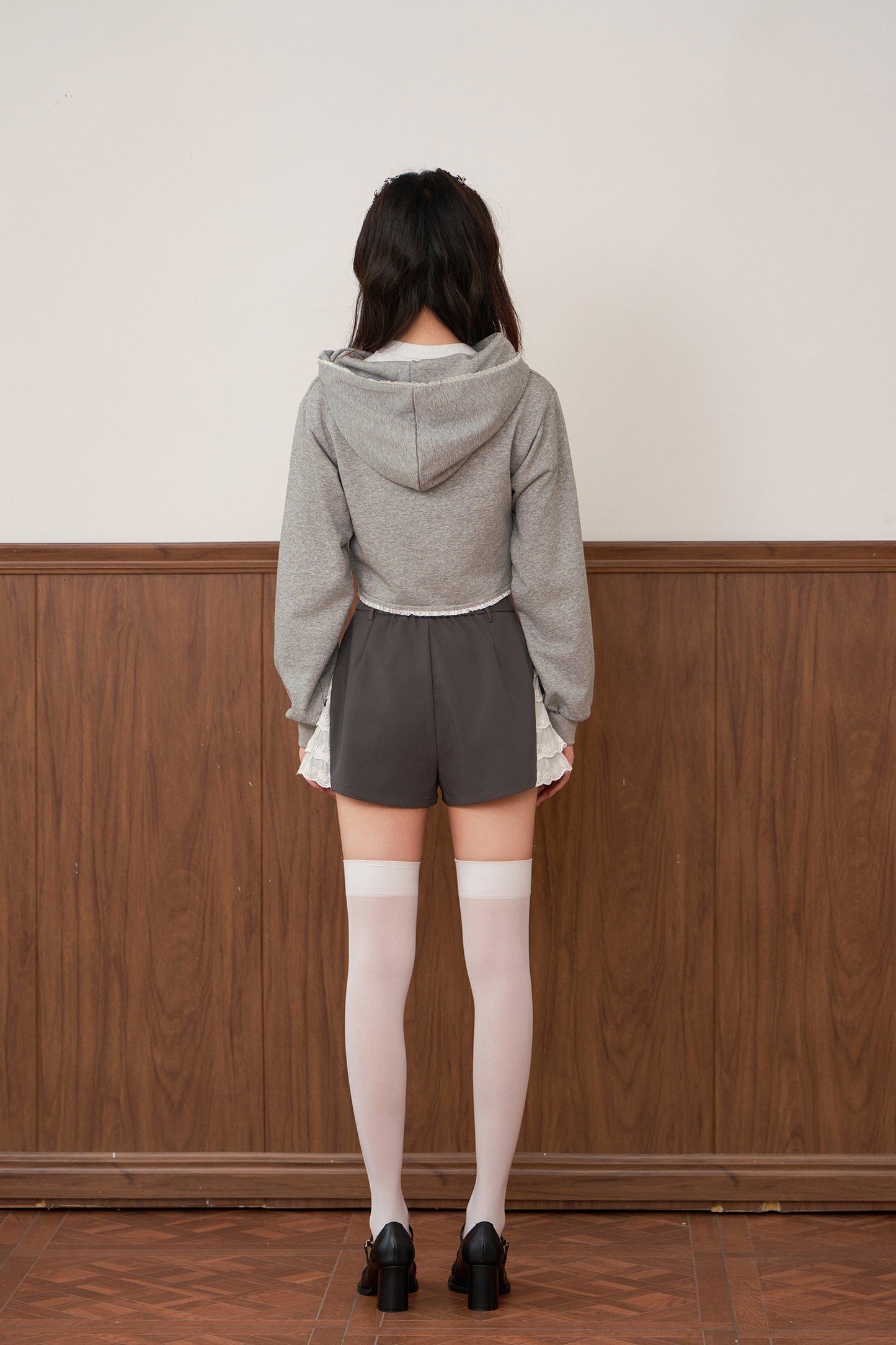 bodice ribbon hoodie