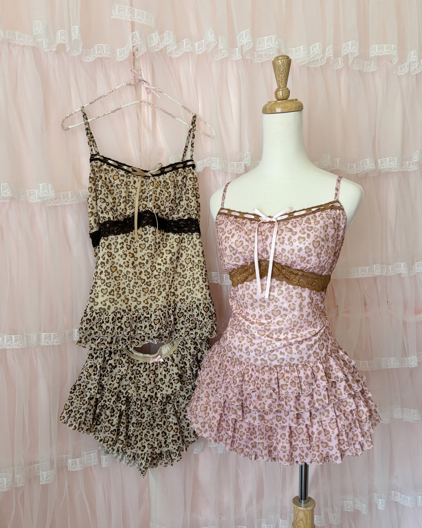 gal leopard mesh camisole