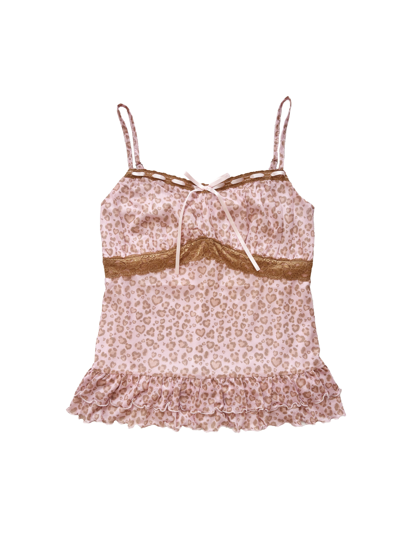 gal leopard mesh camisole