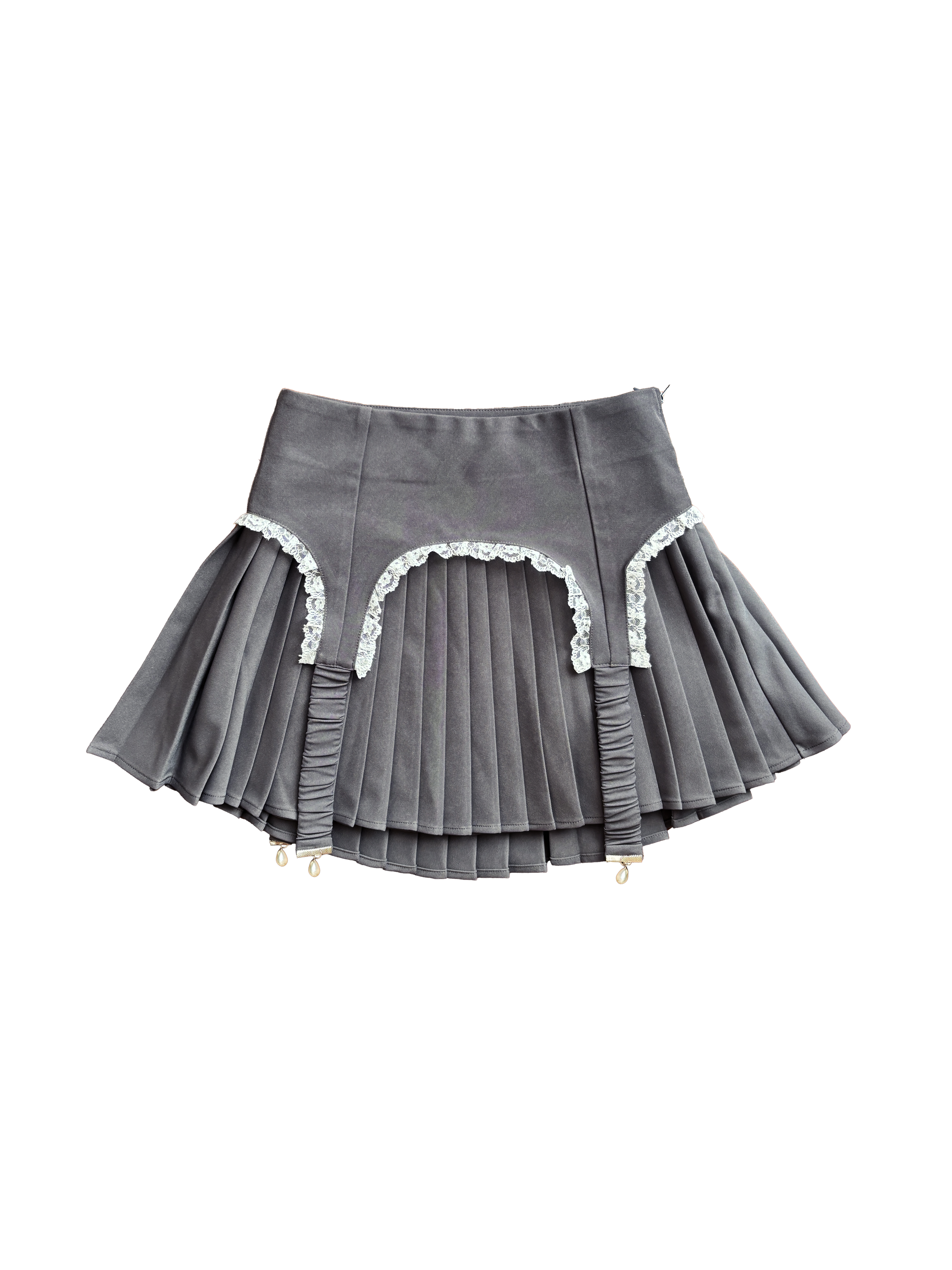 スカート garter belt frill original print skirt garter skirt 2pc set – cherriette official