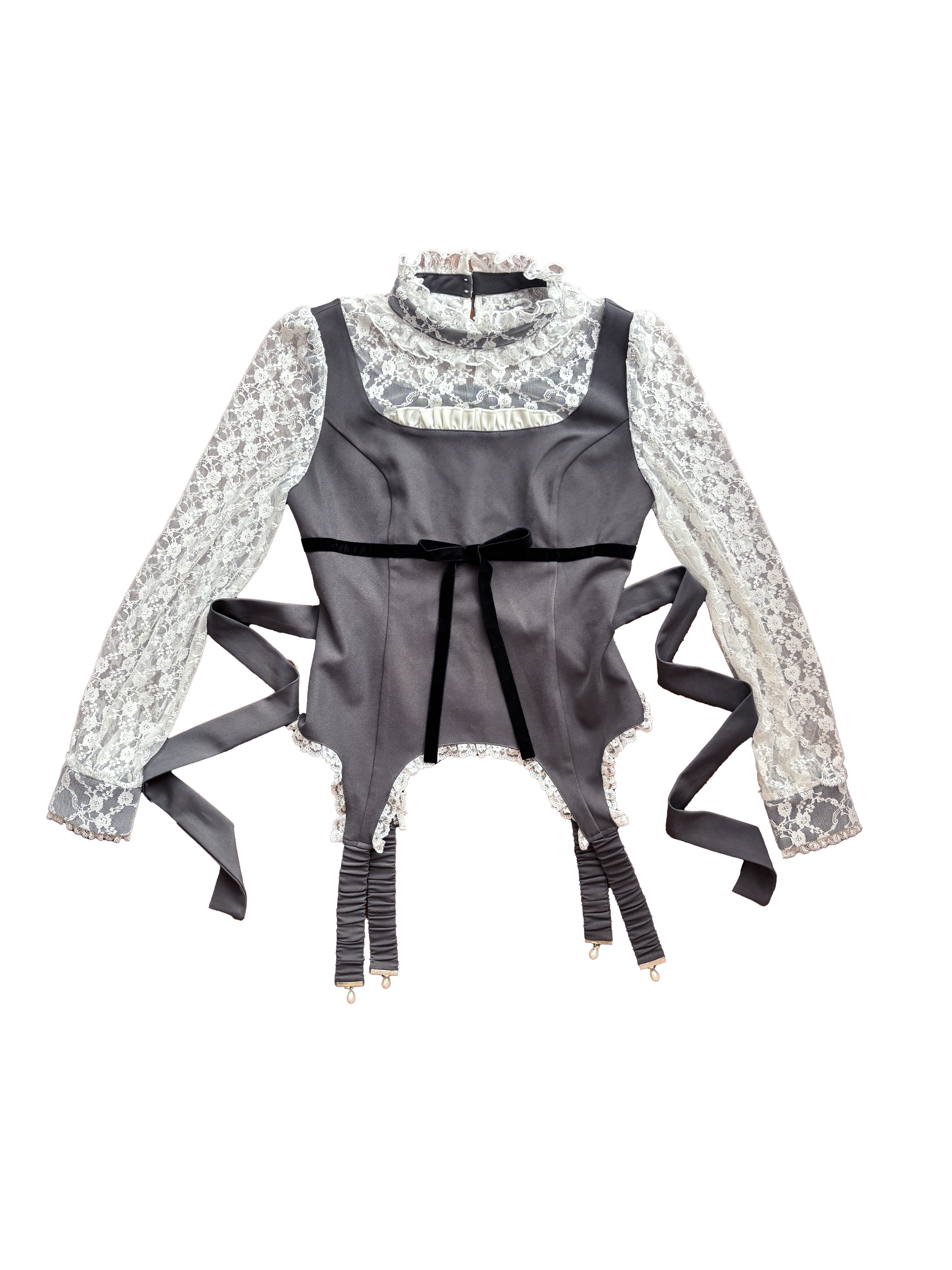 lacy garter onepiece – cherriette