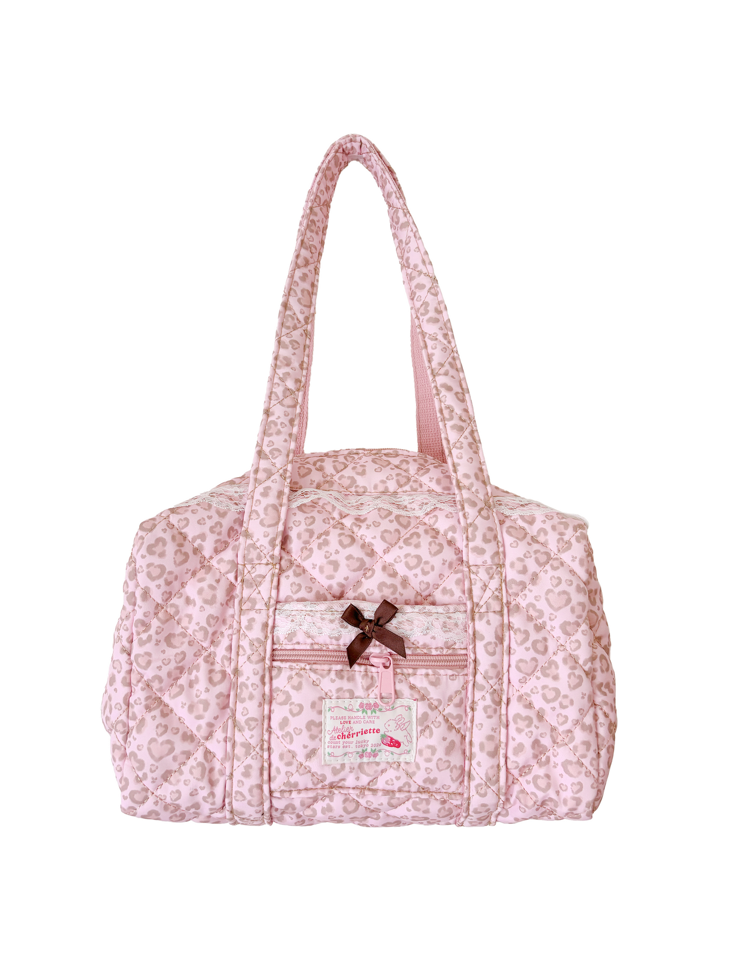 leopard quilted bag