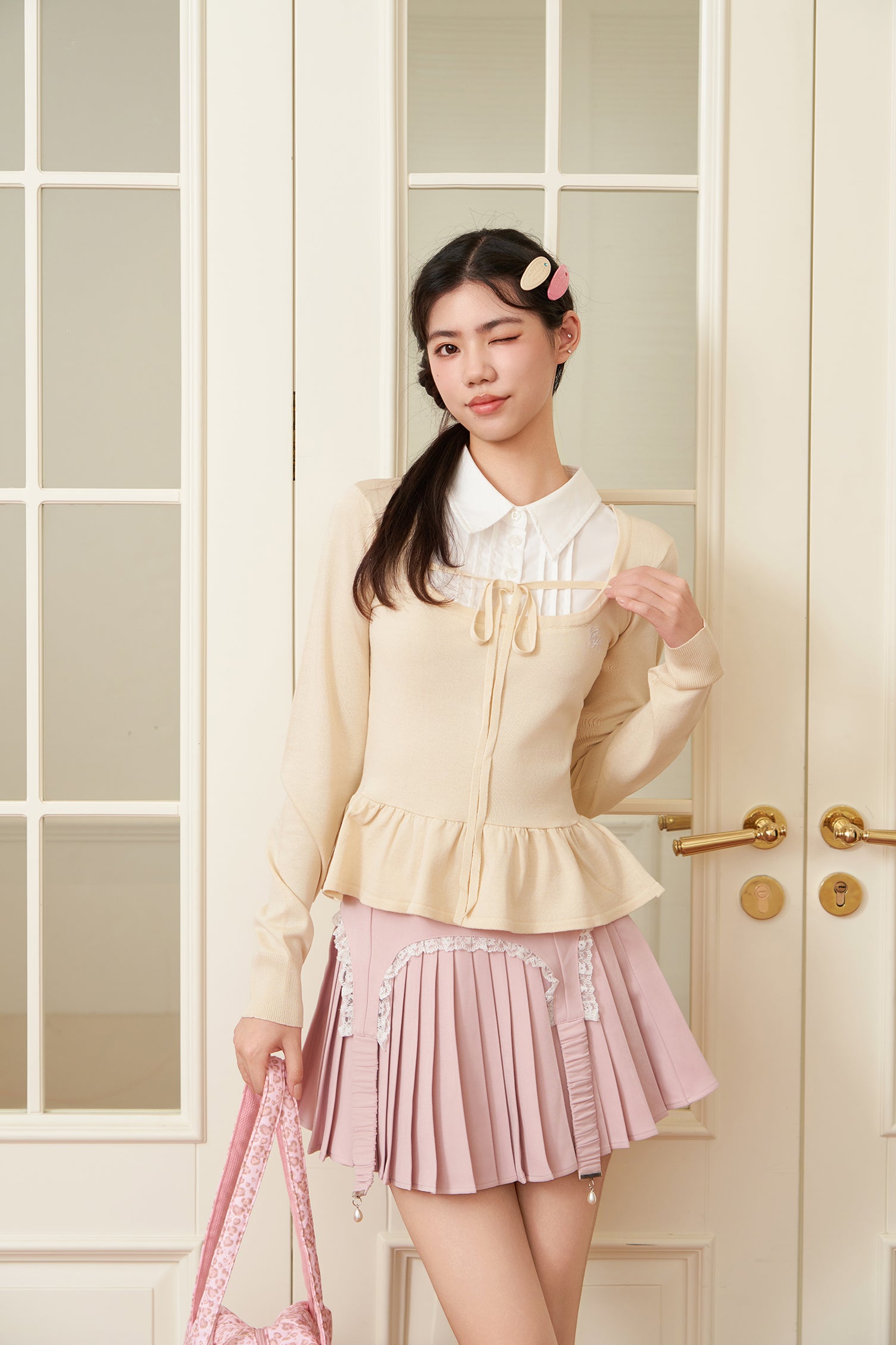 garter skirt 2pc set – cherriette official