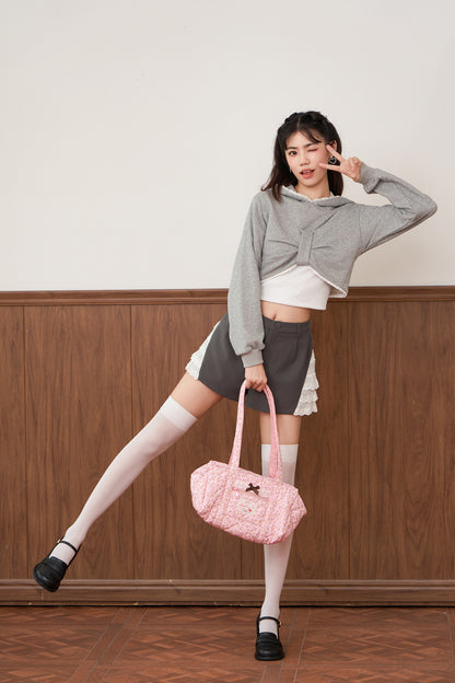bodice ribbon hoodie