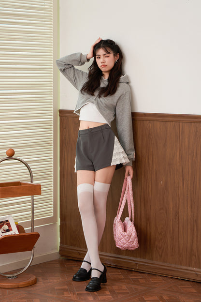 bodice ribbon hoodie