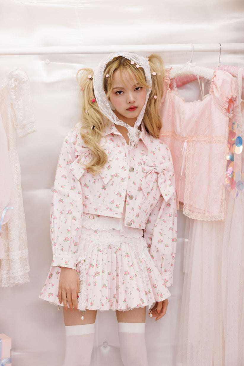 3pc petit floral denim set up – cherriette