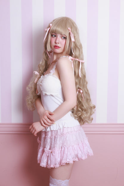 ribbon frill layer skirt