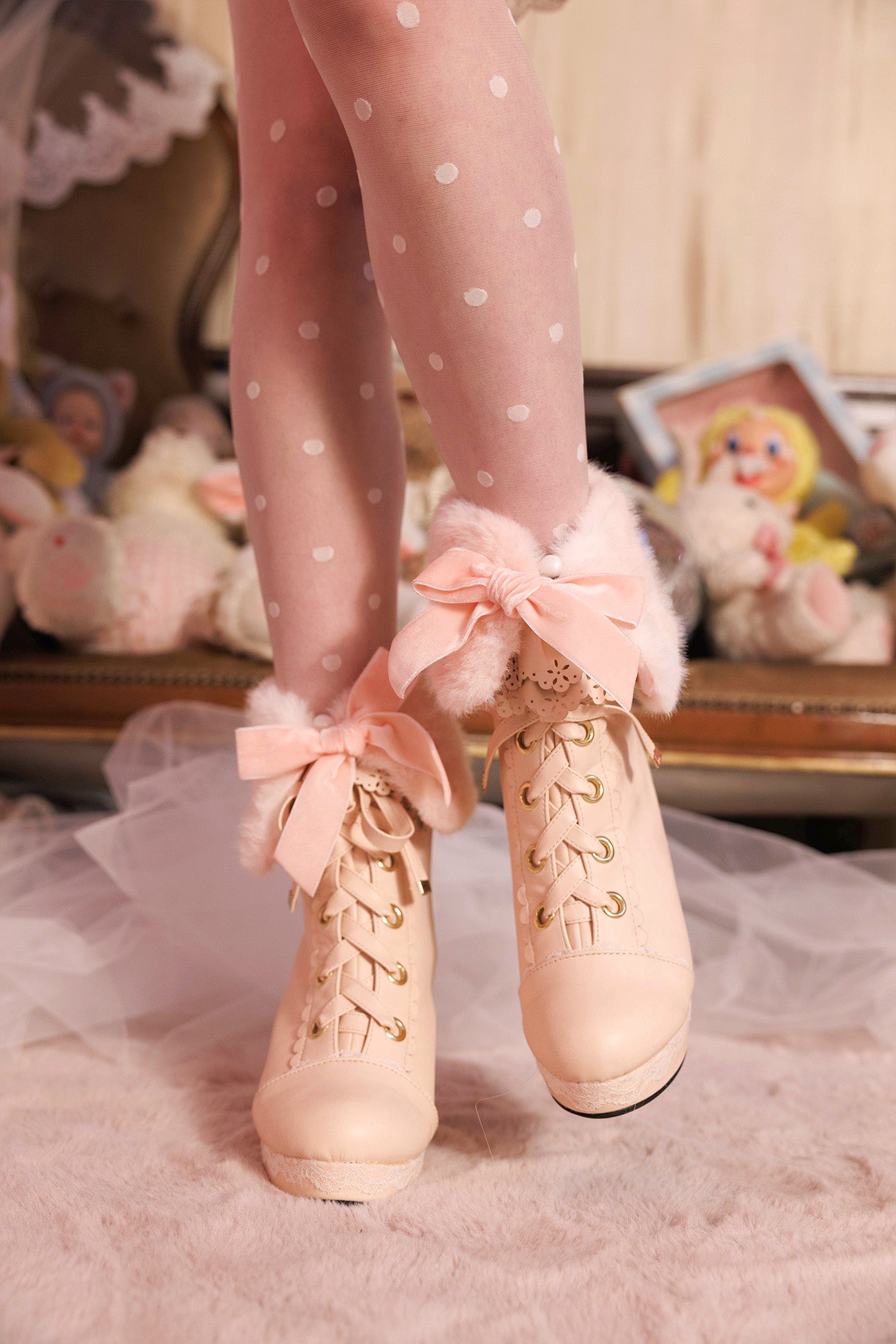 cherie chien様　オーダーメイド　シェルター　No.46 fawn funwari ankle cover – cherriette