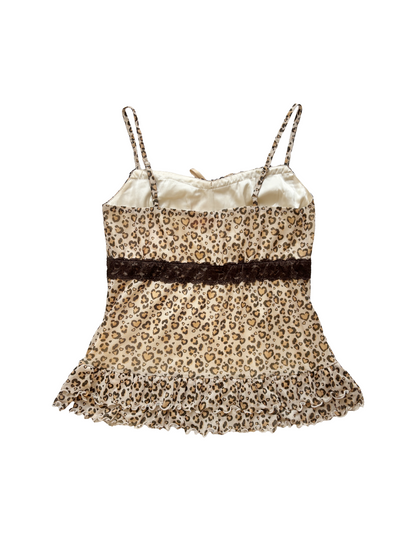 gal leopard mesh camisole