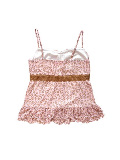 gal leopard mesh camisole
