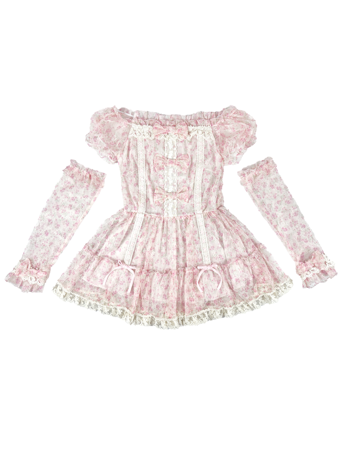 nostalgic lace tunic + arm warmer set