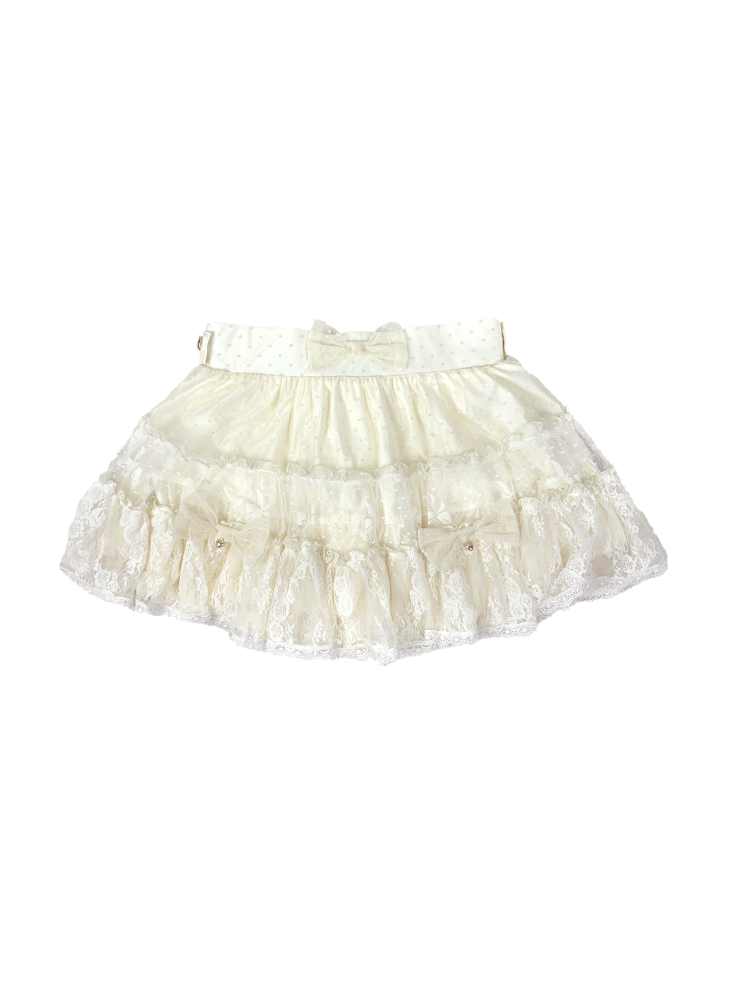 ribbon frill layer skirt