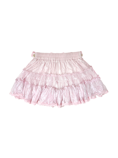 ribbon frill layer skirt