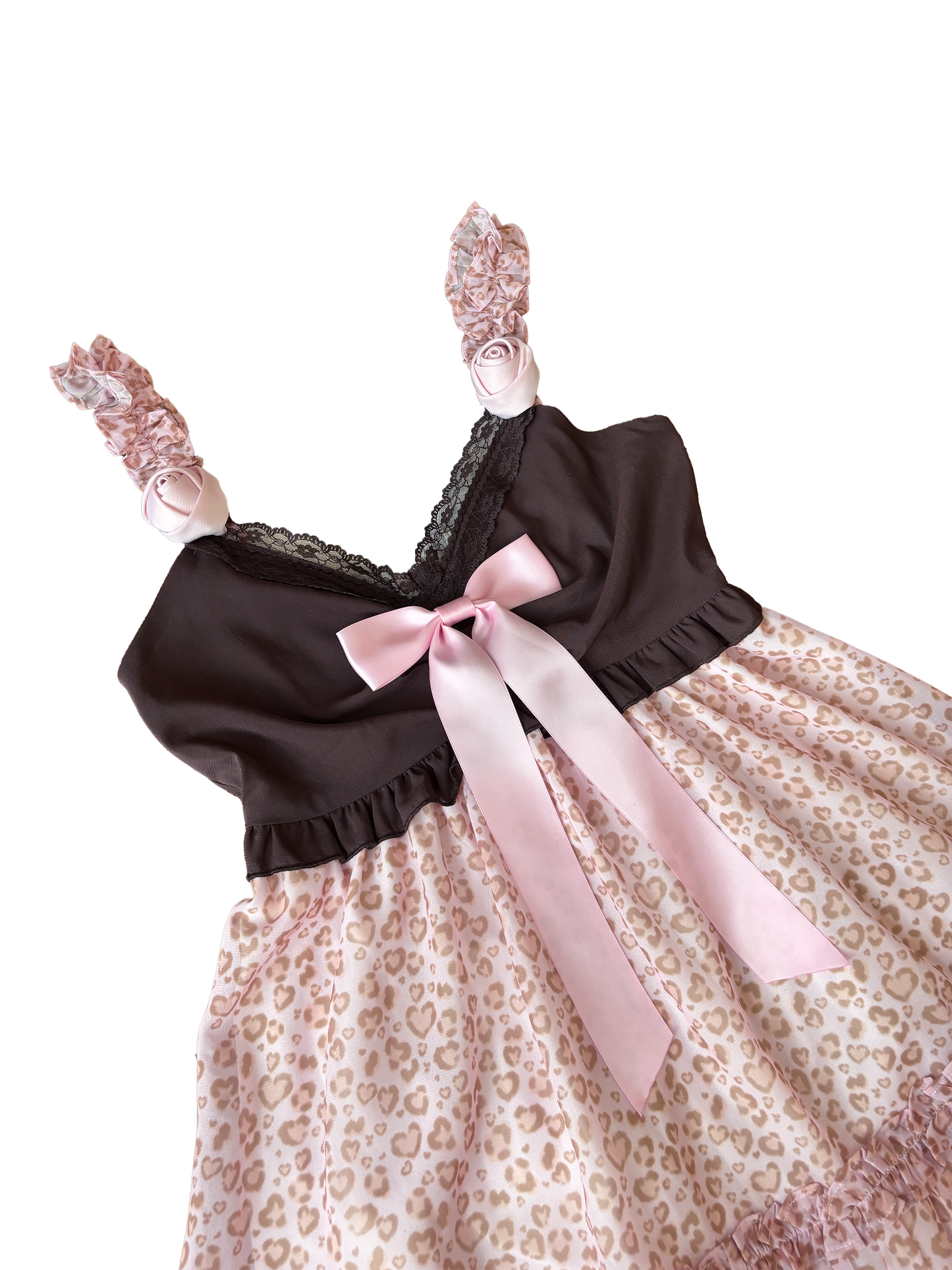 leopard gal cami onepiece + garter – cherriette