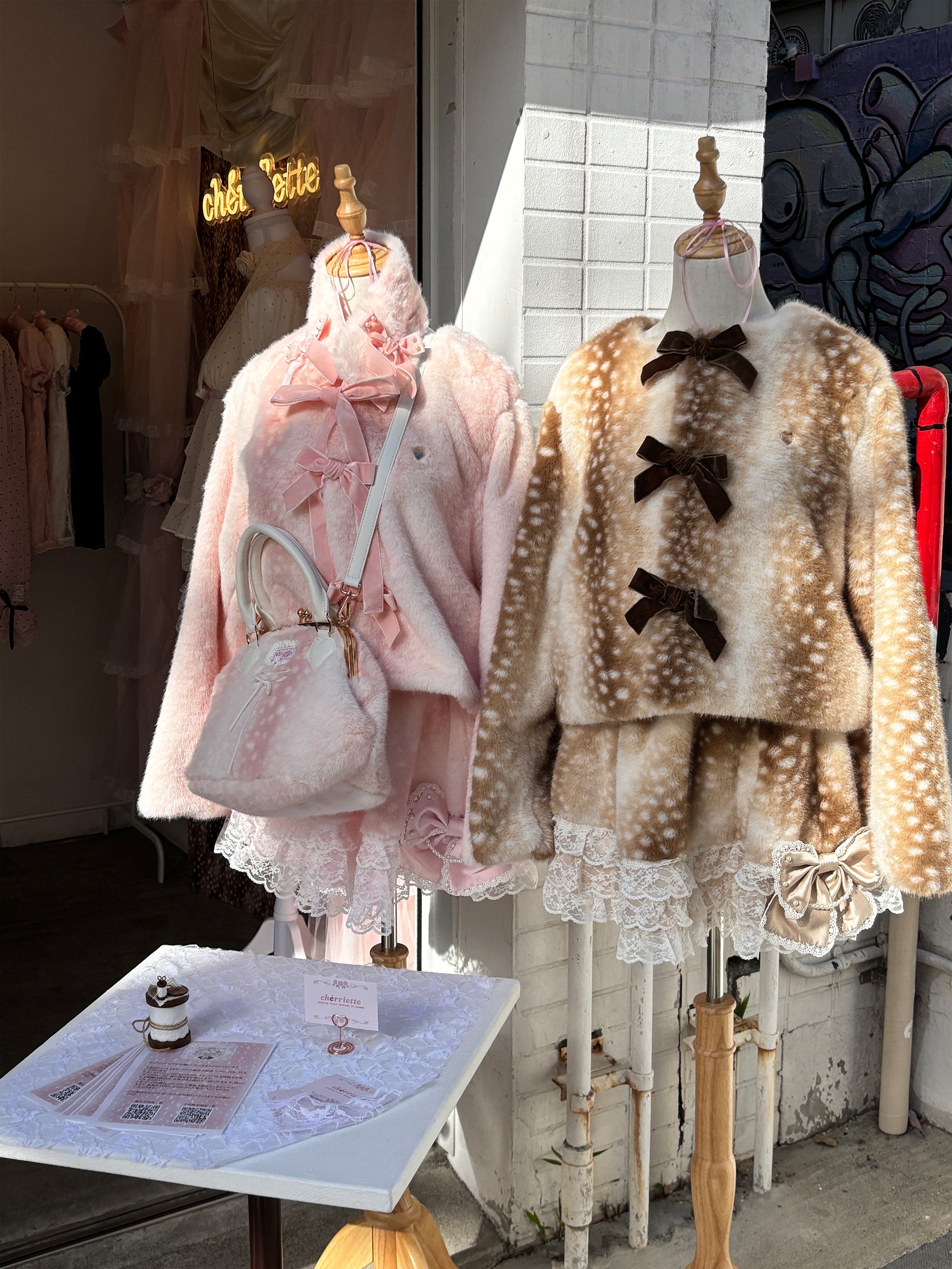 【いちごさん専用】Mmeeme bell sleeve ribbon coat fawn ribbon coat – cherriette